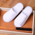 Wholesale Hotel Disposable sponge  Slippers OEM open toe terry spa  color Customizable slipper